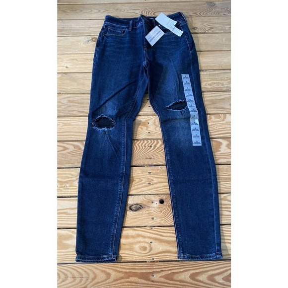 NWT Old Navy Rockstar Super Skinny Jeans Size 4 Women’s Blue MSRP $49.99 - Picture 1 of 12